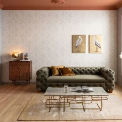 Stoliki Kawowe*KARE Design Ława Meander 140x80 Cm Transparentno-złota