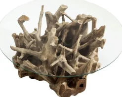 Stoliki Kawowe*KARE Design Ława Roots Ø100 Cm Drewniana