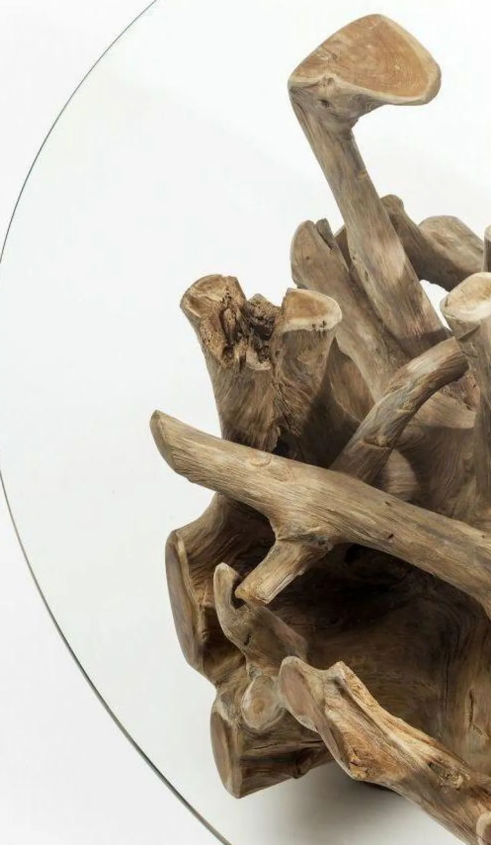 Stoliki Kawowe*KARE Design Ława Roots Ø100 Cm Drewniana