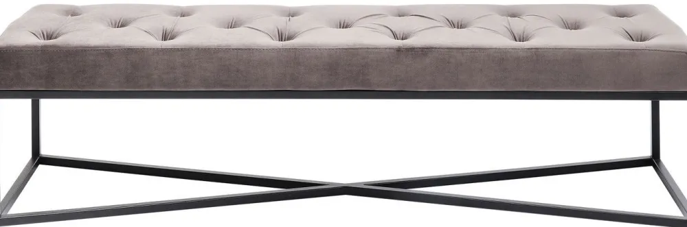 Ławki*KARE Design Ławka Crossover 150x40 Cm Szara