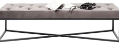 Ławki*KARE Design Ławka Crossover 150x40 Cm Szara