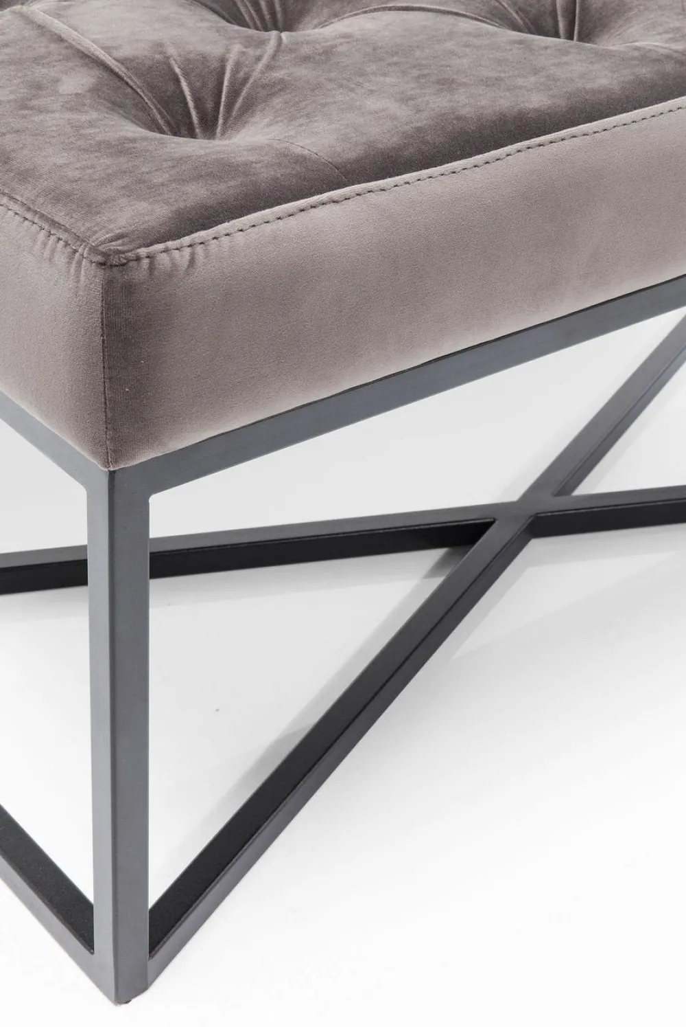 Ławki*KARE Design Ławka Crossover 150x40 Cm Szara