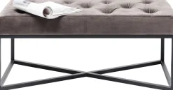 Ławki*KARE Design Ławka Crossover 90x40 Cm Szara