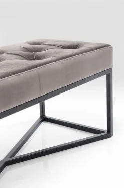 Ławki*KARE Design Ławka Crossover 90x40 Cm Szara