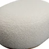 Ławki*KARE Design Ławka Do Przedpokoju Tkanina Boucle Biała 81x65 Cm