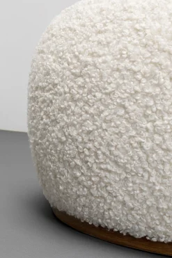 Ławki*KARE Design Ławka Do Przedpokoju Tkanina Boucle Biała 81x65 Cm