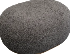 Ławki*KARE Design Ławka Do Przedpokoju Tkanina Boucle Szara 81x65 Cm