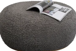 Ławki*KARE Design Ławka Do Przedpokoju Tkanina Boucle Szara 81x65 Cm