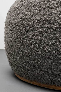 Ławki*KARE Design Ławka Do Przedpokoju Tkanina Boucle Szara 81x65 Cm