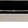 Ławki*KARE Design Ławka Do Przedpokoju Ze Schowkiem Tkanina Pluszowa Biała 109x45 Cm