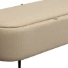 Ławki*KARE Design Ławka Do Przedpokoju Ze Schowkiem Beżowa PU 100 Cm
