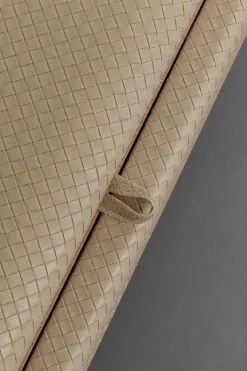 Ławki*KARE Design Ławka Do Przedpokoju Ze Schowkiem Beżowa PU 100 Cm