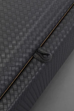 Ławki*KARE Design Ławka Do Przedpokoju Ze Schowkiem Ciemnoszara PU 100 Cm