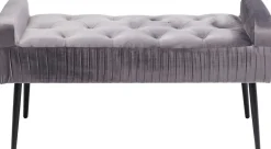 Ławki*KARE Design Ławka Lofty 103x55 Cm Szara