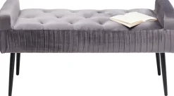 Ławki*KARE Design Ławka Lofty 103x55 Cm Szara