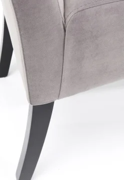 Ławki*KARE Design Ławka Motley Velvet 110x61 Cm Srebrnoszara