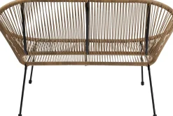 Sofy*KARE Design Ławka Ogrodowa Naturalna żyłkowa 121 Cm