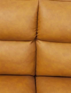 Ławki*KARE Design Ławka Thinktank 180x89 Cm Brązowa Skóra Naturalna