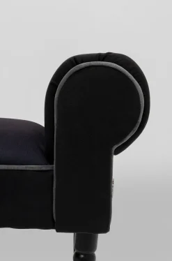 Ławki*KARE Design Ławka Wing Blossom 100x54 Cm Czarna