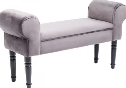Ławki*KARE Design Ławka Wing 100x54 Cm Szara
