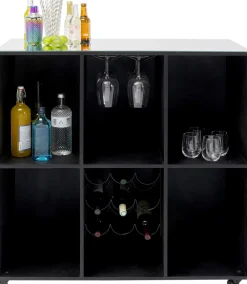 Barki*KARE Design Barek Lustrzany Na Kółkach Glamour 105x120 Cm