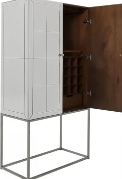 Barki*KARE Design Barek Luxury 89x181 Cm Srebrny