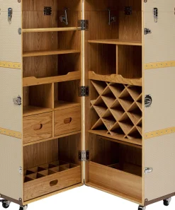 Barki*KARE Design Barek Na Kółkach Rozkładany Tapicerowany 64x145 Cm