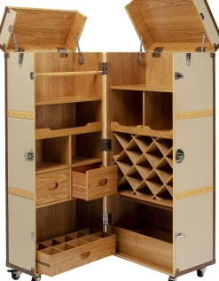 Barki*KARE Design Barek Na Kółkach Rozkładany Tapicerowany 64x145 Cm