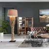 Barki*KARE Design Barek Na Kółkach West Coast 60x152 Cm Brązowy Ekoskóra