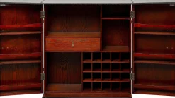 Barki*KARE Design Barek Rozkładany Czarno-brązowy Tapicerowany 100x114 Cm