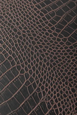 Barki*KARE Design Barek Rozkładany Czarno-brązowy Tapicerowany 100x114 Cm