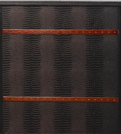 Barki*KARE Design Barek Rozkładany Czarno-brązowy Tapicerowany 100x114 Cm