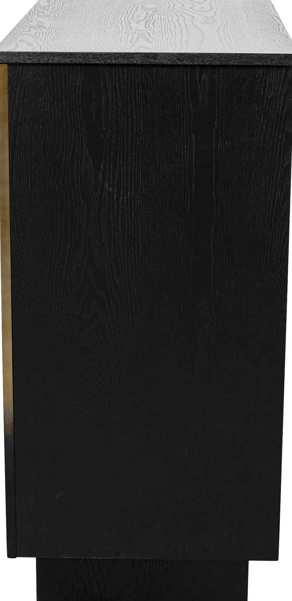 Barki*KARE Design Barek Z Blatem Czarno-złoty Front Stal Nierdzewna 120x105 Cm