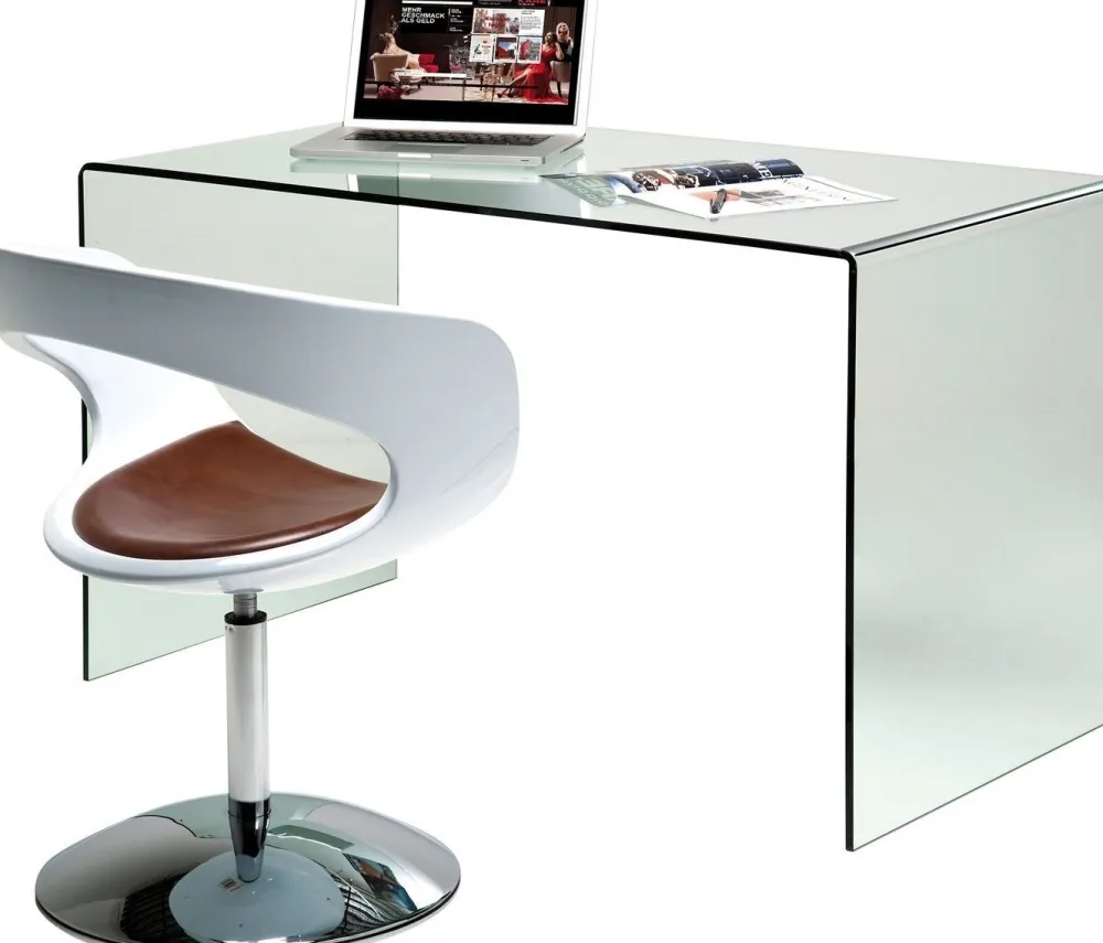 Biurka*KARE Design Biurko Clear Club 125x60 Cm Transparentne