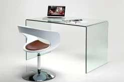 Biurka*KARE Design Biurko Clear Club 125x60 Cm Transparentne