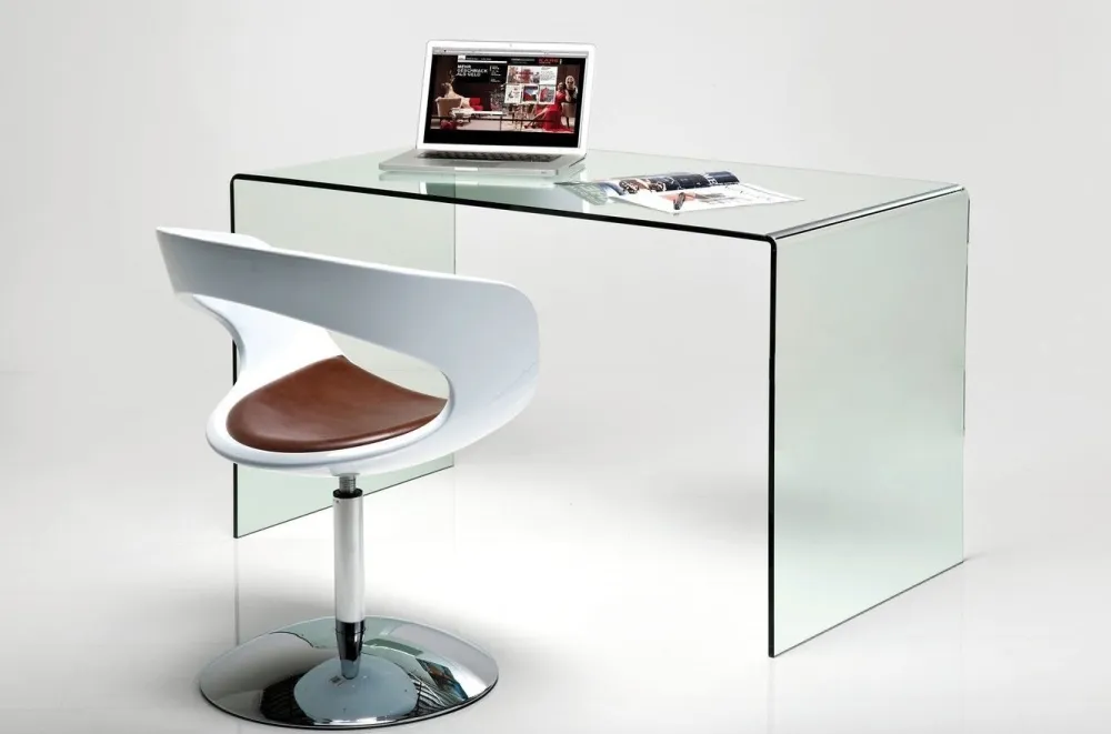 Biurka*KARE Design Biurko Clear Club 125x60 Cm Transparentne