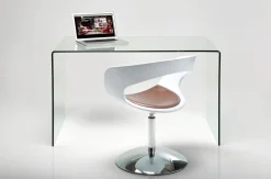 Biurka*KARE Design Biurko Clear Club 125x60 Cm Transparentne