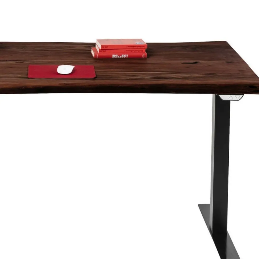 Biurka*KARE Design Biurko Harmony 160x80 Cm Akacja Brązowe - Nogi Czarne