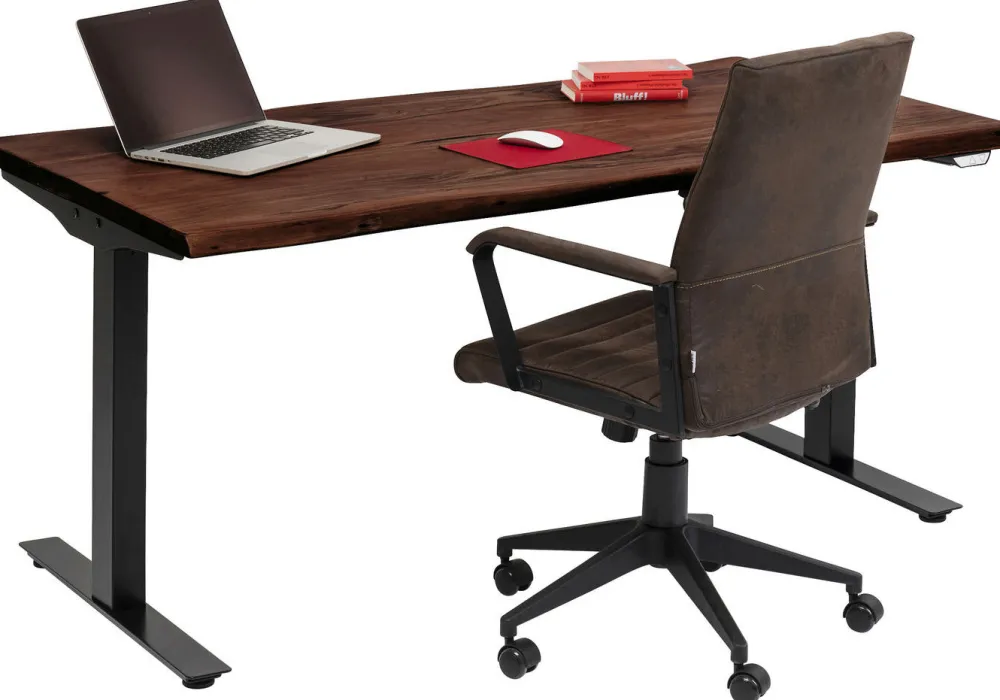 Biurka*KARE Design Biurko Harmony 160x80 Cm Akacja Brązowe - Nogi Czarne