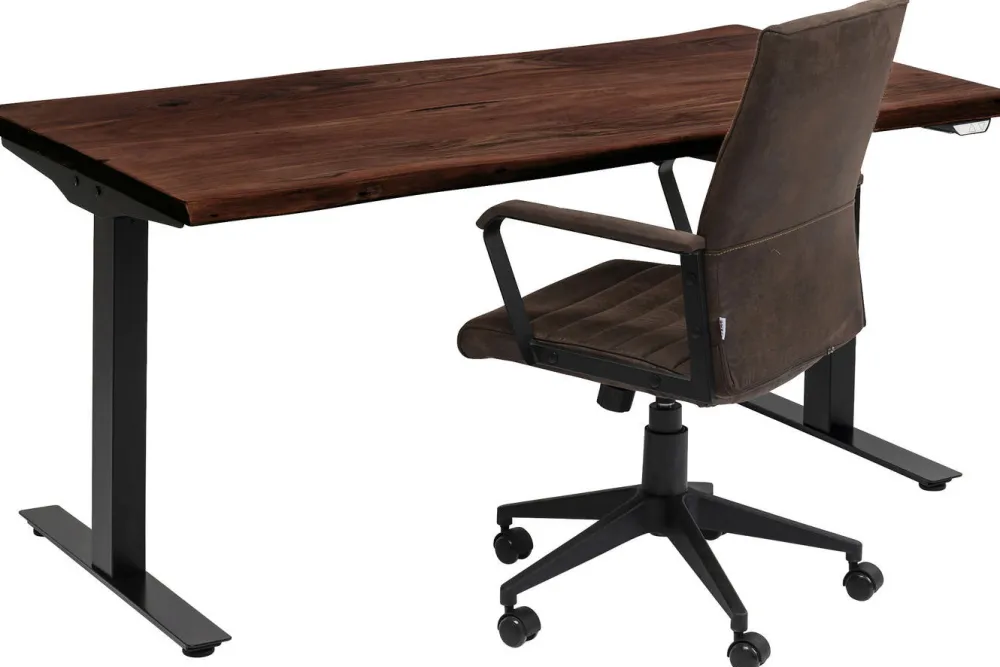 Biurka*KARE Design Biurko Harmony 160x80 Cm Akacja Brązowe - Nogi Czarne