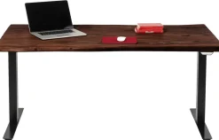 Biurka*KARE Design Biurko Harmony 160x80 Cm Akacja Brązowe - Nogi Czarne