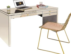 Biurka*KARE Design Biurko Luxury Champagne 140x61 Cm Szampańskie