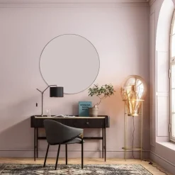 Biurka*KARE Design Biurko Milano 140x58 Cm Ciemnobrązowe Z Kremowym Blatem