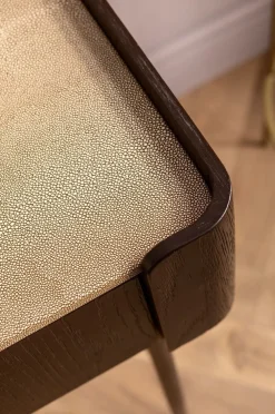 Biurka*KARE Design Biurko Milano 140x58 Cm Ciemnobrązowe Z Kremowym Blatem