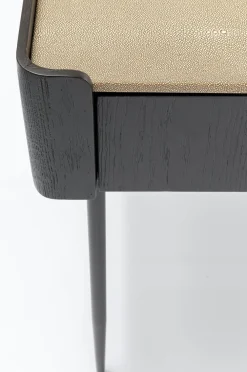 Biurka*KARE Design Biurko Milano 140x58 Cm Ciemnobrązowe Z Kremowym Blatem