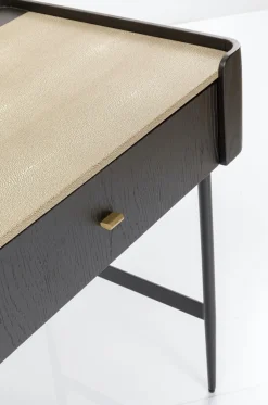 Biurka*KARE Design Biurko Milano 140x58 Cm Ciemnobrązowe Z Kremowym Blatem