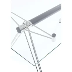Biurka*KARE Design Biurko Officia 160x80 Cm Transparentne Blat Szklany