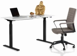 Biurka*KARE Design Biurko Smart 140x60 Cm Biało-czarne