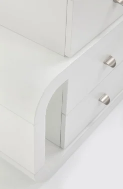 Biurka*KARE Design Biurko Snake Z Szufladami 150x70 Cm Białe