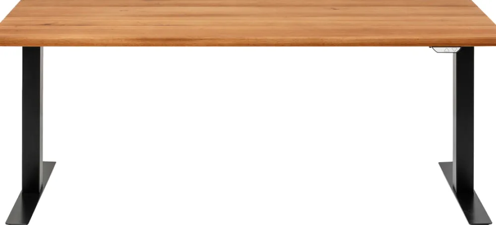 Biurka*KARE Design Biurko Z Elek. Regulacją Wysokości Symphony 180x90 Cm Dąb - Nogi Czarne